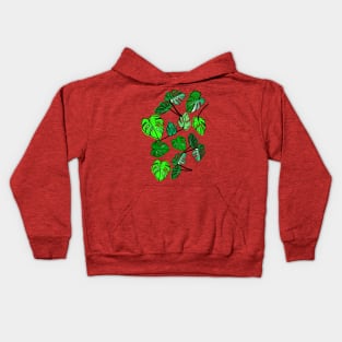 Monstera tropical plants Kids Hoodie